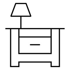 bedside table, decoration, furniture, cabinet, bed