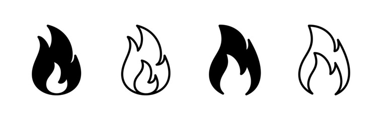 Fire icon vector. fire flame icon