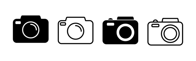 Camera Icon in trendy flat style isolated. Camera symbol web site design