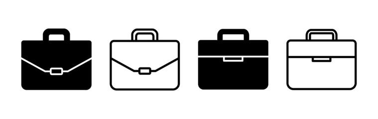 Briefcase icon vector. Portfolio vector icon. suitcase icon