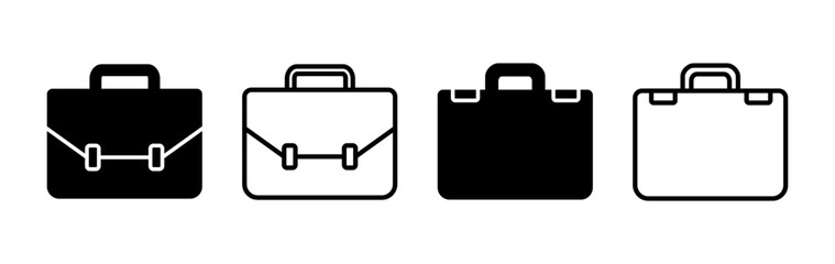 Briefcase icon vector. Portfolio vector icon. suitcase icon