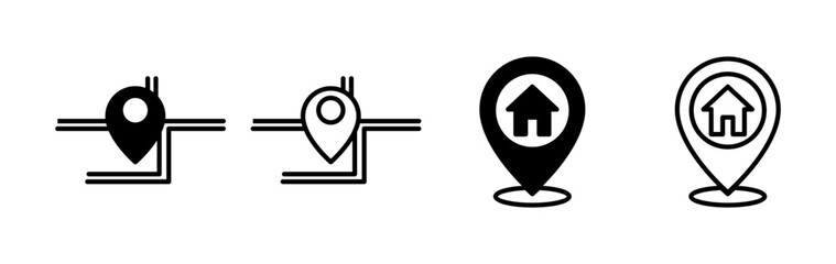 Address icon vector. location icon. address symbol. pin