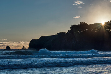 The Mendocino County coastline in California