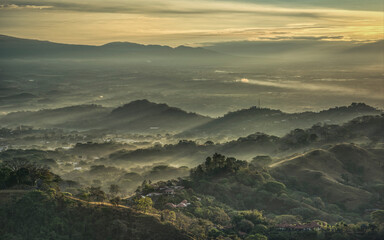 Sunrise over Atenas, Costa Rica