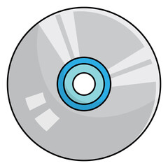 Compact disc vector illustration for web design element