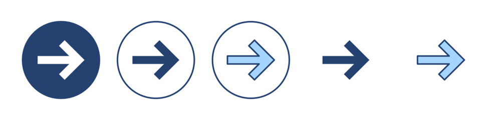 Arrow icon vector. Arrow sign and symbol for web design.