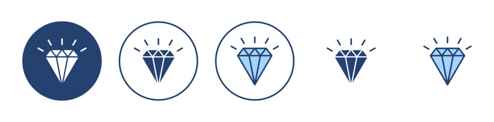Diamond icon vector. diamond gems sign and symbol