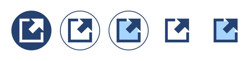 External link icon vector. link sign and symbol. hyperlink symbol