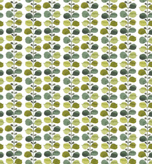 Watercolor hand drawn texture for your design wallpaper or textile and other.Seamless pattern with grass branches leaf on summer and spring colours. 