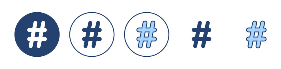 Hashtag icon vector. hashtag sign and symbol