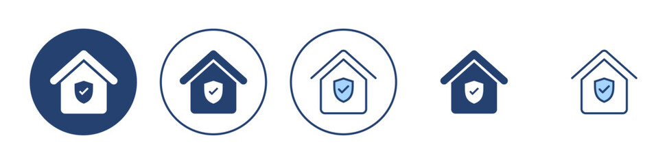 home insurance icon vector. home protection sign and symbol