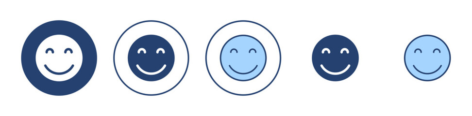 Smile icon vector. smile emoticon icon. feedback sign and symbol