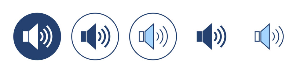 Speaker icon vector. volume sign and symbol. loudspeaker icon. sound symbol - obrazy, fototapety, plakaty