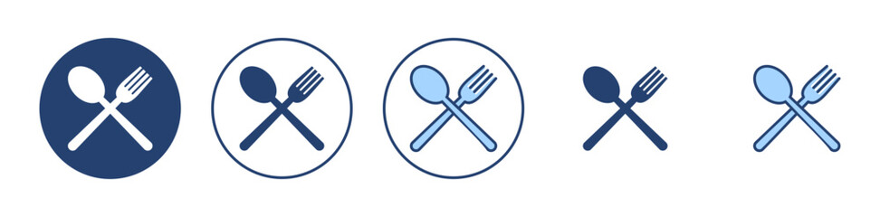 spoon and fork icon vector. spoon, fork and knife icon vector. restaurant sign and symbol - obrazy, fototapety, plakaty