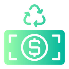 recycle gradient icon