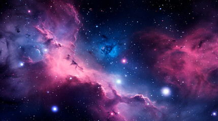 Fototapeta premium Abstract space background. Beautiful galaxies, nebula and stars in outer space, realistic universe wallpaper
