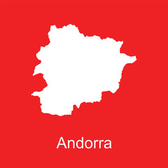Andorra map icon vector
