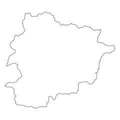 Andorra map icon vector