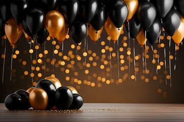 Naklejka premium gift box with ribbon, shopping cart, black friday cyber monday