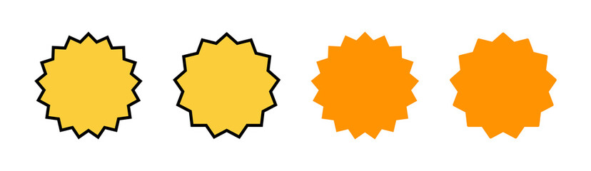 Badge icon set for web and mobile app. Awards icon vector. Achieve sign and symbols