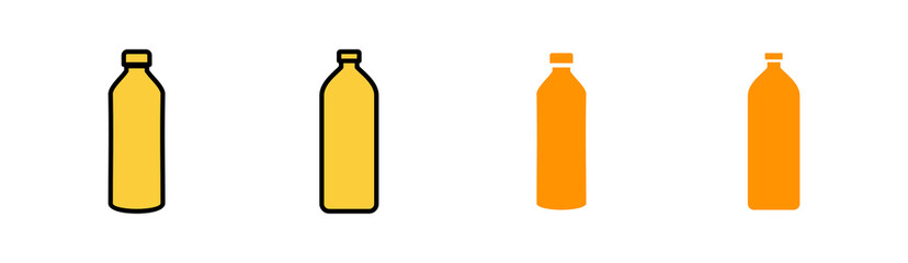 Bottle icon set for web and mobile app. bottle sign and symbol