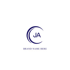 JA Letter Logo Design. Initial letters JA logo icon. Abstract letter JA J A minimal logo design template. J A Letter Design Vector with black Colors. JA logo,  Vector, spared, logos 