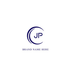 JP Letter Logo Design. Initial letters JP logo icon. Abstract letter JP J P minimal logo design template. J P Letter Design Vector with black Colors. JP logo,  Vector, spared, logos 