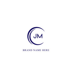 JM Letter Logo Design. Initial letters JM logo icon. Abstract letter JM J M minimal logo design template. J M Letter Design Vector with black Colors. JM logo,  Vector, spared, logos 