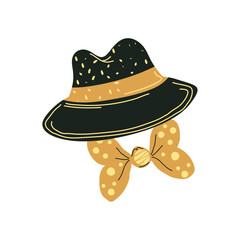 happy new year hat and tie bow