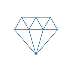 diamond on blue background