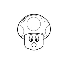 Obraz premium mushroom game emoji