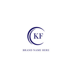 KF Letter Logo Design. Initial letters KF logo icon. Abstract letter KF K F minimal logo design template. K F Letter Design Vector with black Colors. KF logo,  Vector, spared, logos 