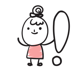 (information) Bean baby Collection of hand drawn business worker icons. Vector illustration.