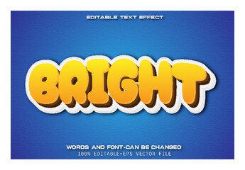 Obraz premium Bright Text Effect Cartoon Style