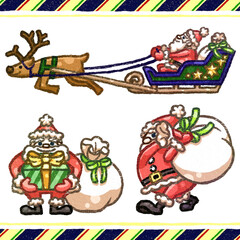 手書き風のサンタクロース