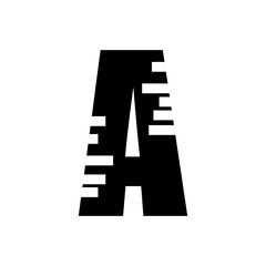 A, letra A, letras, vector, vector de letra A, Mayúscula, diseño de letras, letra A creativa, gráfico de letras, letra creativa - obrazy, fototapety, plakaty