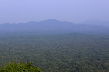 The view from Sigiriya Lion Rock fortress, Sri Lanka.