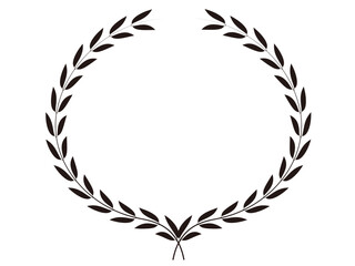 Obraz premium ローレル 月桂樹 葉 円 アイコン