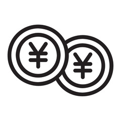 yen line icon