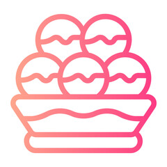 takoyaki gradient icon
