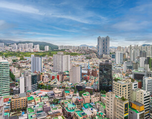 Fototapeta premium Aerial view of cityscape, South Korea