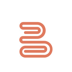 Monogram initial b letter mark logo design. Monogram design vector b logo. Monogram initial letter mark b logo. Design simple b monogram