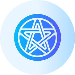 pentagram gradient icon