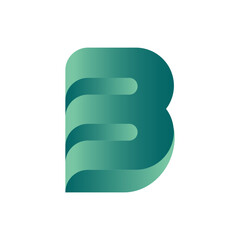 Monogram initial b letter mark logo design. Monogram design vector b logo. Monogram initial letter mark b logo. Design simple b monogram