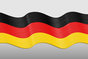 color wave with germany flag