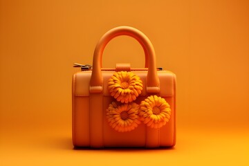 illustration of a beautiful woman's bag