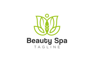 Beauty and fashion logo design and vector template