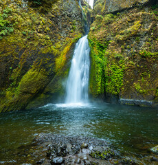 Wahclella Falls and Tanner Creek, Columbia River Gorge, Oregon, USA