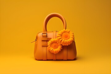 illustration of a beautiful woman's bag