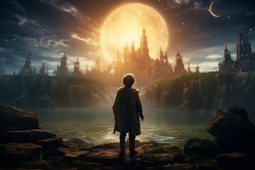 Fantasy Dreamworld Landscape, Wallpaper